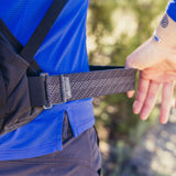 Gregory Kiro 28L Daypack in Alpine Black - hipbelt detail, worn