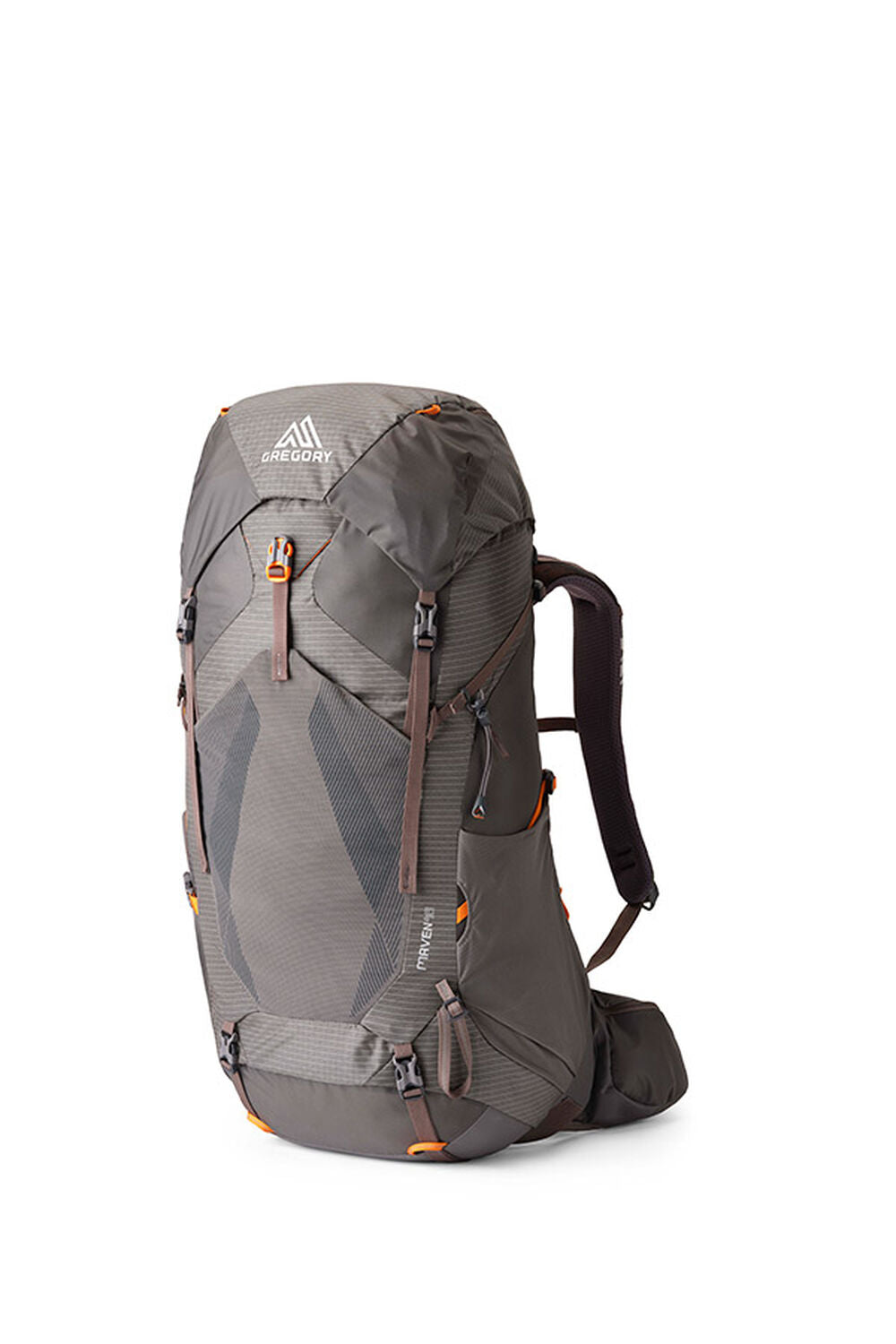 Gregory Maven 48L Women's Backpacking Pack in Grey Melon - Back