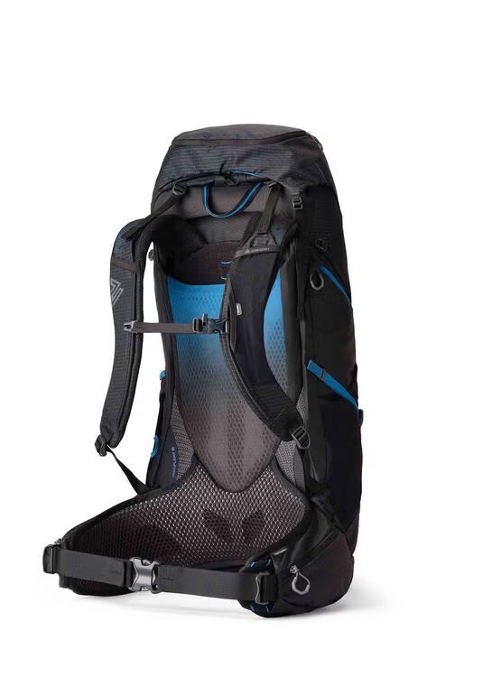 Gregory Paragon 50L Men's Backpacking Pack in Alpine Black - Back