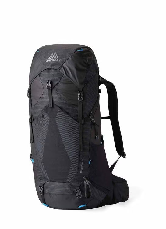 Gregory Paragon 50L Men's Backpacking Pack in Alpine Black - Front