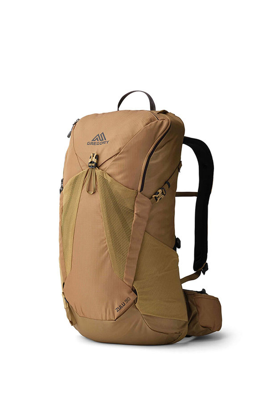 Gregory Zulu 30 Men's Hiking Backpack in Desert Tan - Front
