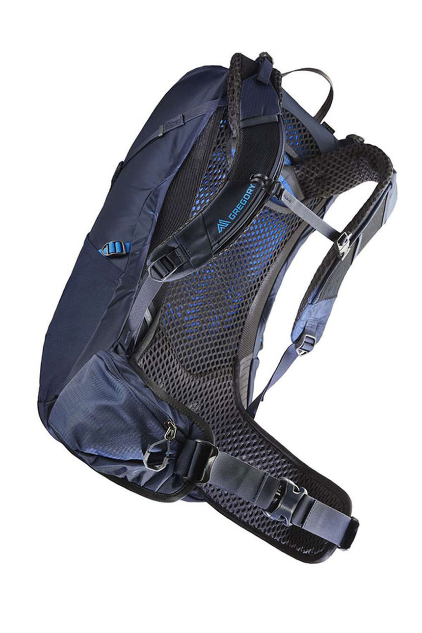 Gregory Zulu 30 Men's Hiking Backpack in Halo Blue - Hipbelt Pocket Access