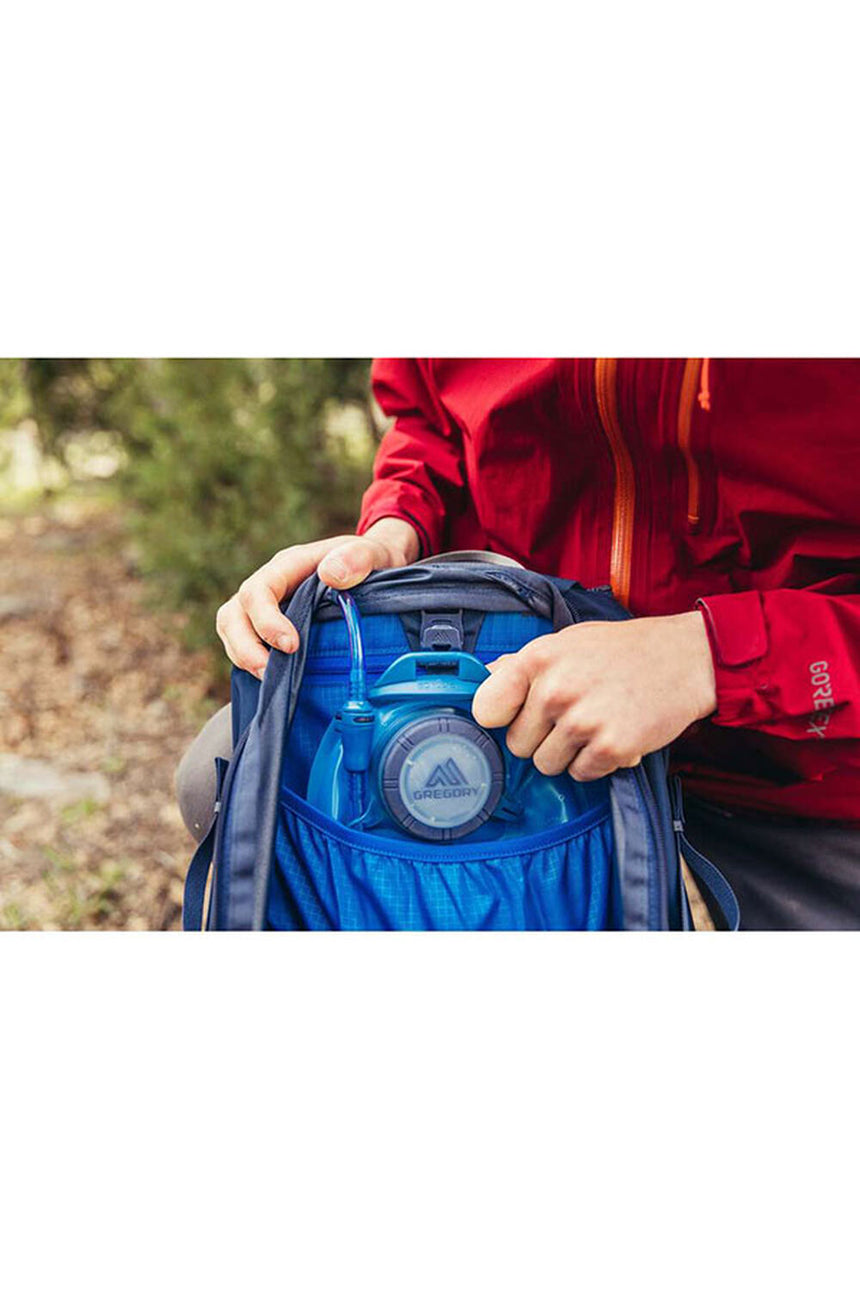 Gregory Zulu 30 Men's Hiking Backpack in Halo Blue - Hydration Access Detail