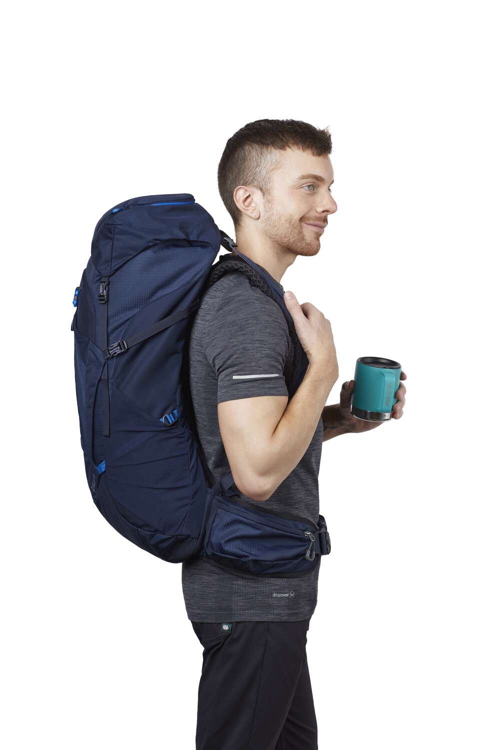 Gregory Zulu 35 Men's Hiking Backpack in Halo Blue - Front