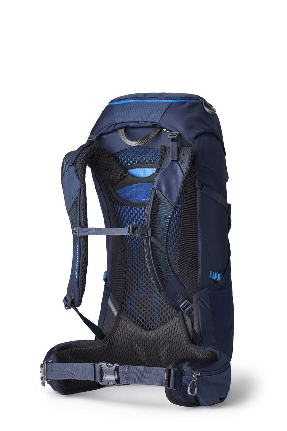 Gregory Zulu 35 Men's Hiking Backpack in Halo Blue - On Model Side View