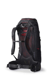 Gregory Zulu 35 Men's Hiking Backpack in Volcanic Black - Back