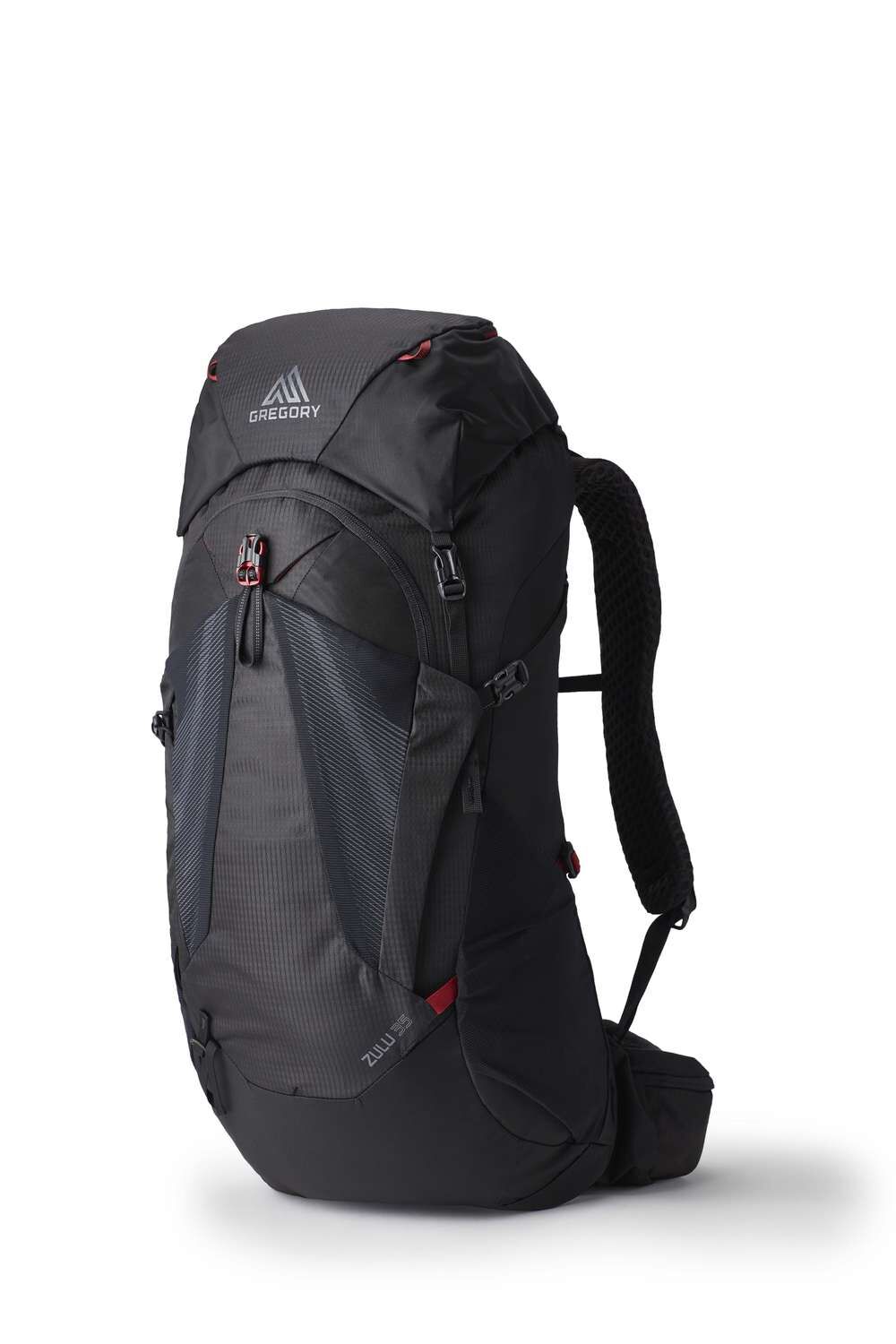 Gregory Zulu 35 Men's Hiking Backpack in Volcanic Black - Front