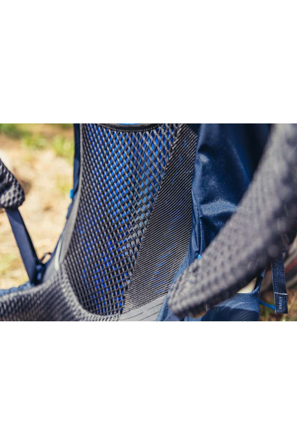 Gregory Zulu 55 Men's Hiking Backpack in Halo Blue - Backpanel Mesh Detail