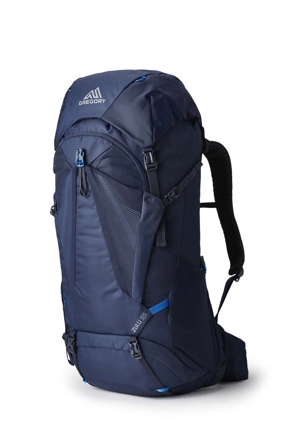 Gregory Zulu 55 Men's Hiking Backpack in Halo Blue - Front
