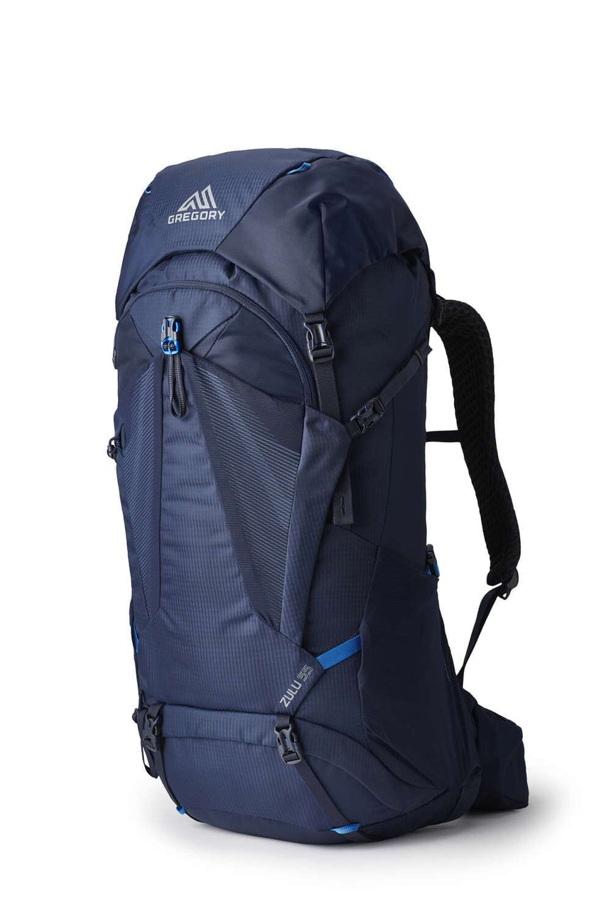 Gregory Zulu 55 Men's Hiking Backpack in Halo Blue - Front