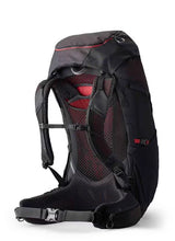 Gregory Zulu 55 Men's Hiking Backpack in Volcanic Black - Back