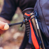 Gregory Zulu LT 24 Men's Hiking Backpack - trekking pole attachment detail, worn