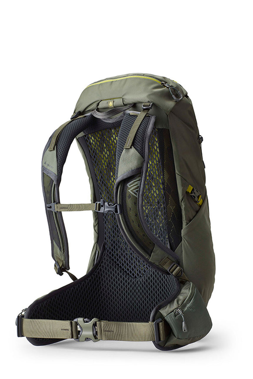 Gregory Zulu LT 28 Men's Hiking Backpack Forage Green - Back Angle