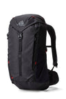 Gregory Zulu LT 28 Men's Hiking Backpack in Volcanic Black - Front
