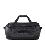 Gregory Alpaca 40L Duffel Bag in Obsidian Black - Straight View with 40% recycled materials