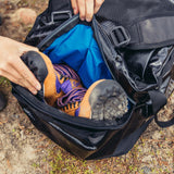 Gregory Alpaca 80L Expandable Dirty Gear Compartment - separate clean and dirty items on extended trips