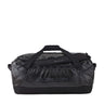 Gregory Alpaca 80L Duffel Bag in Obsidian Black - Straight View with 40% recycled materials