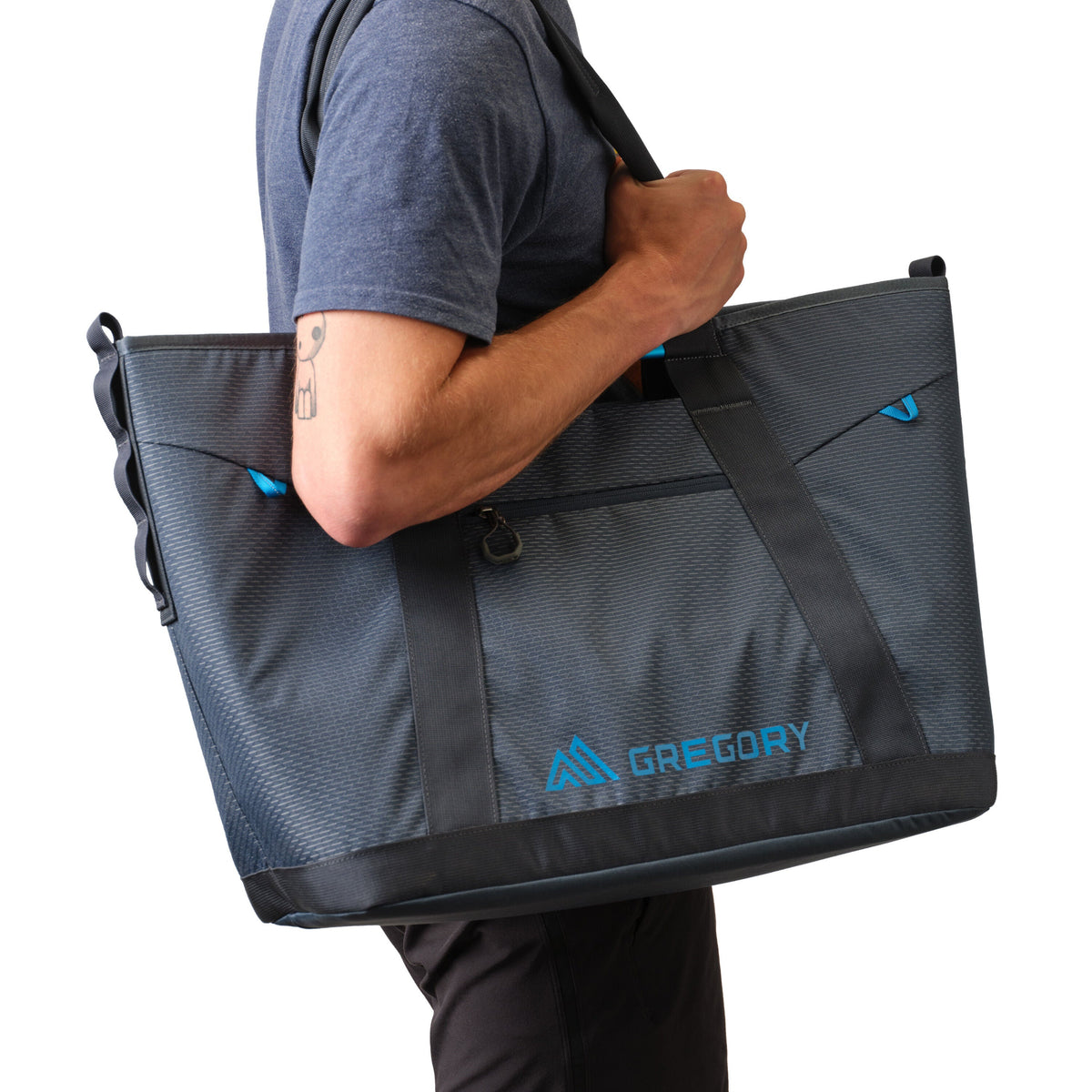 Gregory Alpaca Utility Tote 50L Padded Webbing Handles - comfortable over-the-shoulder carry