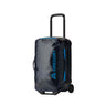 Gregory Alpaca Wheeled Duffel 40L in Slate Blue - Front View with polycarbonate bottom shell