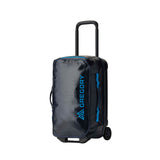 Gregory Alpaca Wheeled Duffel 40L in Slate Blue - Front View with polycarbonate bottom shell