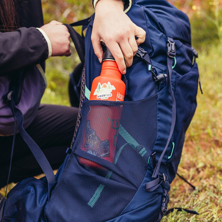 Gregory Amber 54 Dual-Side Mesh Pockets with side trail access and compression straps for water bottles