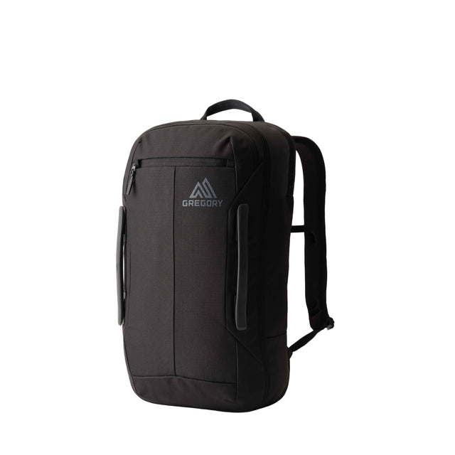 Gregory Border 30L Travel Backpack in Black Lichen - Front View with AirCushion mesh backpanel
