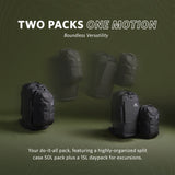 Gregory Border 50 + 15 Boundless Versatility - multiple travel setups for extended adventures