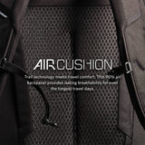 Gregory Border Carry-On 40L AirCushion Mesh Backpanel - over 90% air for maximum breathability on travel days