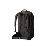 Gregory Border Carry-On 40L in Black Lichen - Back View showing AirCushion mesh (90% air)