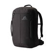 Gregory Border Carry-On 40L in Black Lichen - Front View with AirCushion mesh backpanel