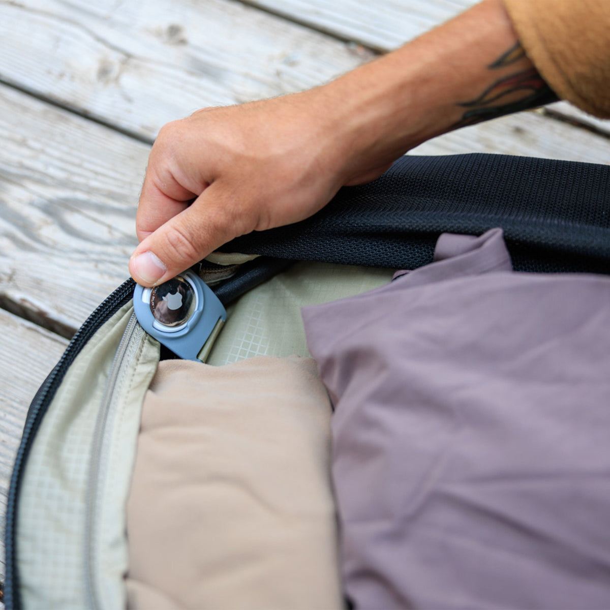 Gregory Border Carry-On 40L Integrated AirTag Holder - easily track your luggage (AirTag not included)