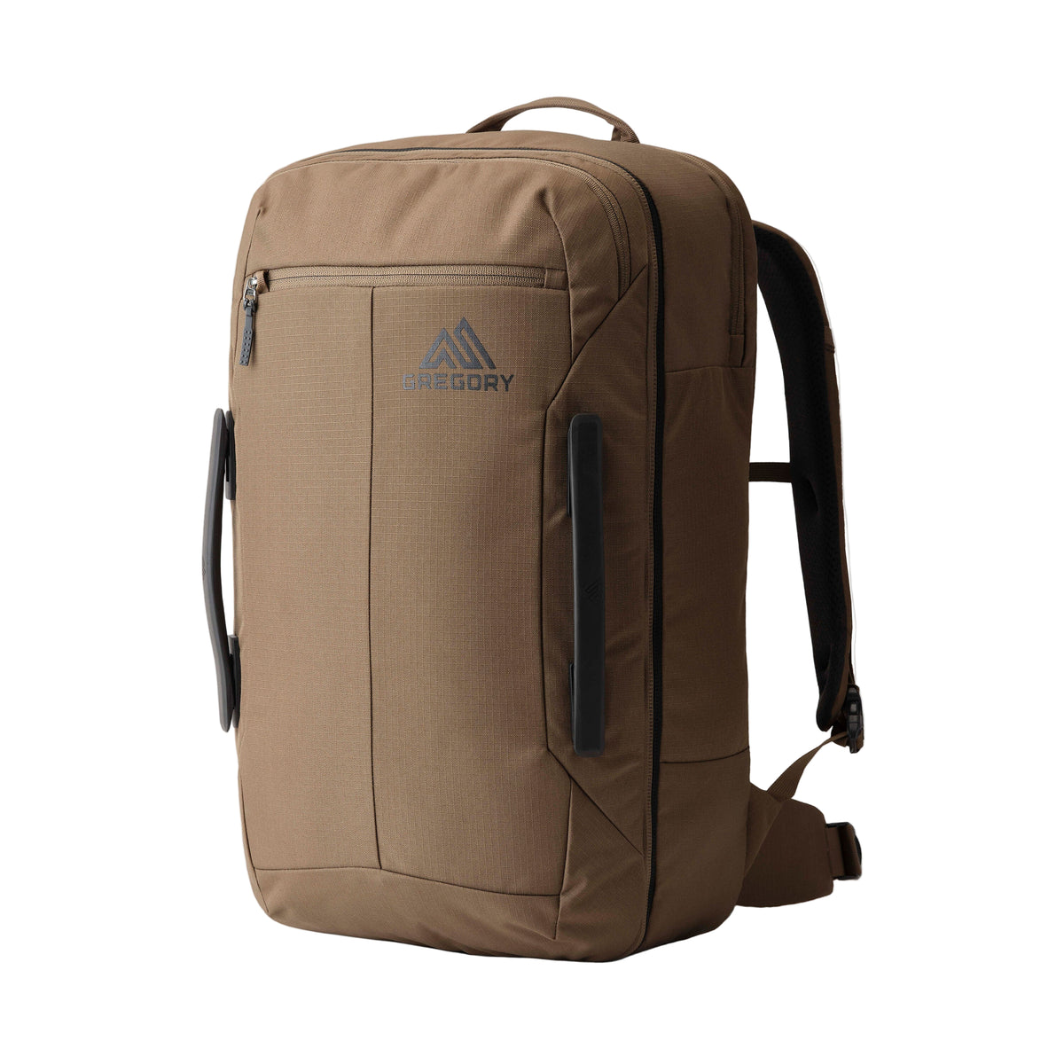 Gregory Border Carry-On 40L in Mesa Brown - Front View with 100% recycled materials