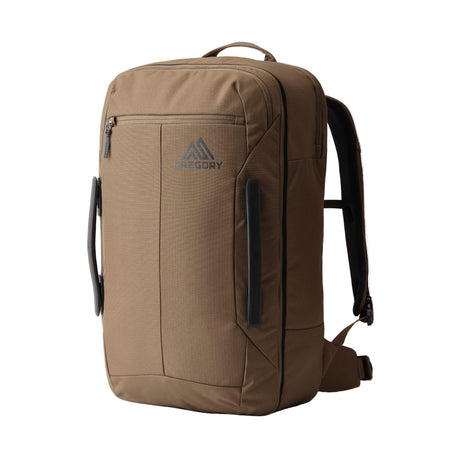 Gregory Border Carry-On 40L in Mesa Brown - Front View with 100% recycled materials