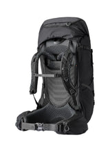 Gregory Deva 70 RC 70L Women's Backpack in Eggplant - Back View showing perimeter alloy frame and suspension