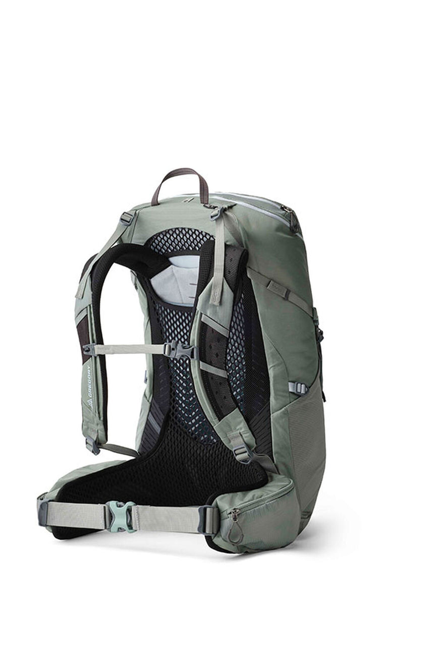 Gregory Jade 28L Women's Backpack in Artichoke Green - Front View with adjustable torso system