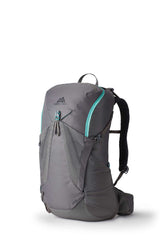 Gregory Jade 28L Women's Backpack in Mist Grey - Front View with women-specific geometry