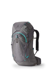 Gregory Jade 33L Women's Backpack in Mist Grey - Front View with adjustable torso system