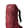 Gregory Jade 33L Women's Backpack in Ruby Red - Front View with women-specific geometry