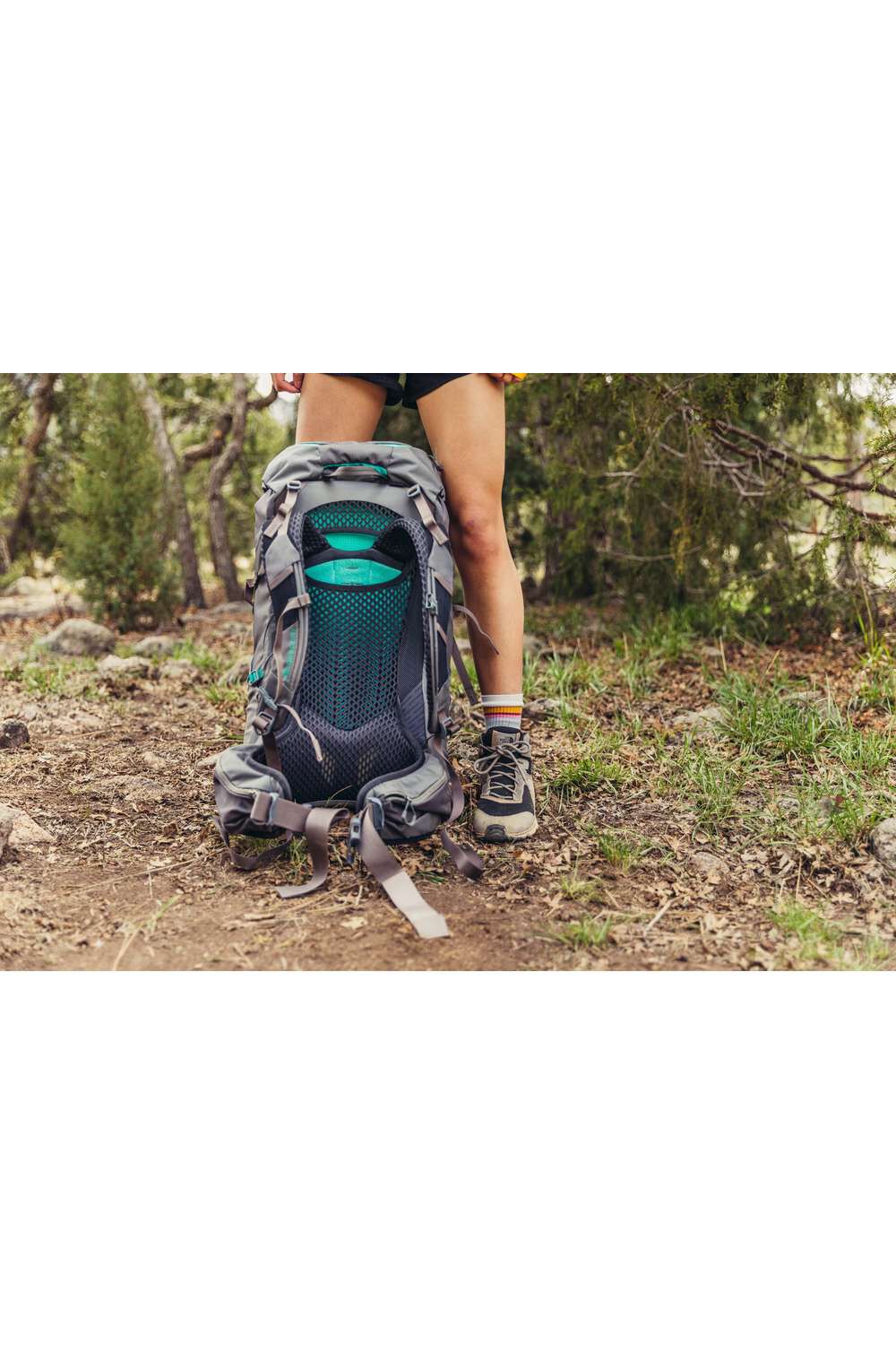 Gregory Jade 53L Size Comparison - demonstrating 53-litre capacity for weekend backpacking