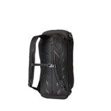 Gregory Nano 16L Daypack in Optic Black - Back View showing airmesh shoulder harnesses