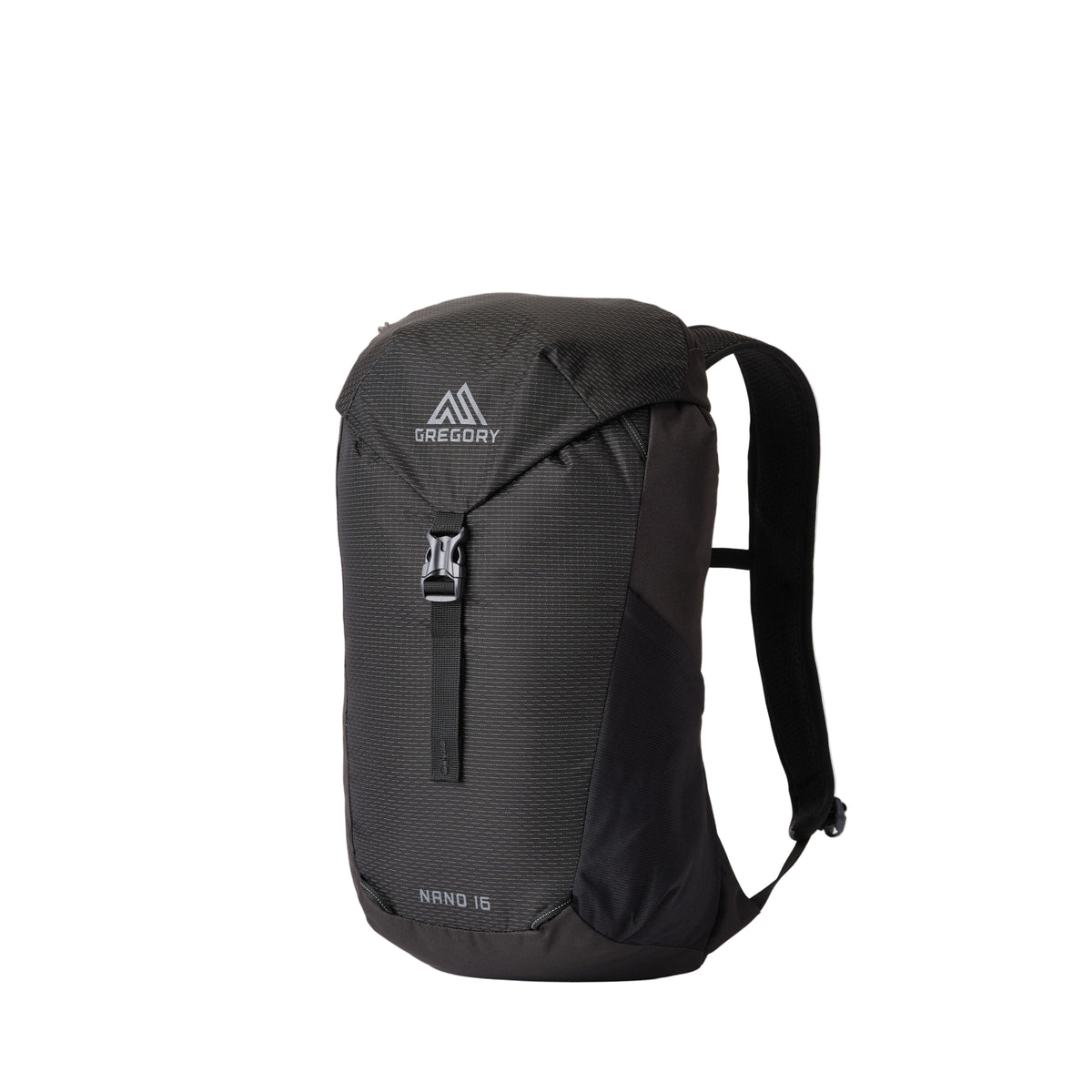 Gregory Nano 16L Daypack in Optic Black - Front View with stylish outdoor design