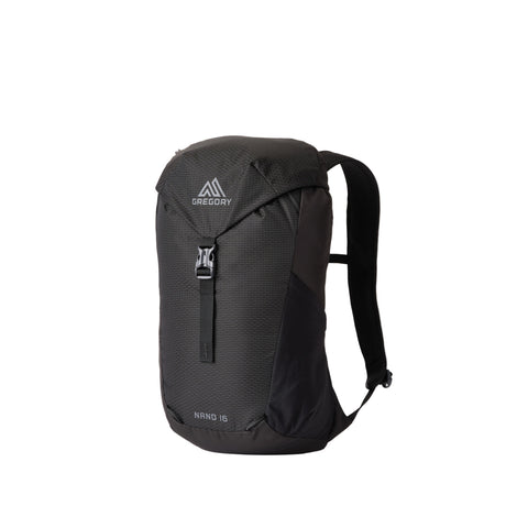 Gregory Nano 16L Daypack in Optic Black - Front View with stylish outdoor design