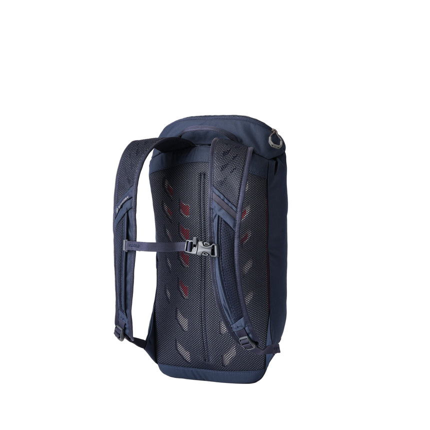 Gregory Nano 16L Daypack in Spark Navy - Back View showing breathable backpanel
