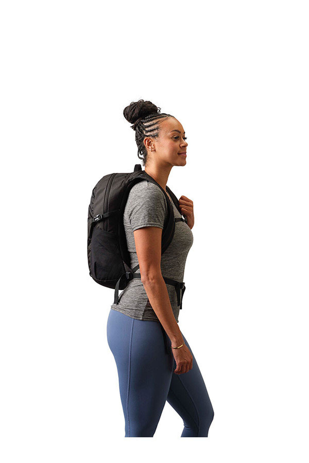 Gregory Nano 18L Daypack Detail - dual compression straps with quick-release buckles
