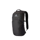 Gregory Nano 18L Daypack in Optic Black - Front View with laptop/tablet sleeve