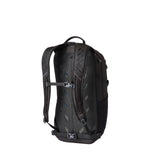 Gregory Nano 20L Daypack in Optic Black - Back View showing padded airmesh shoulder harnesses