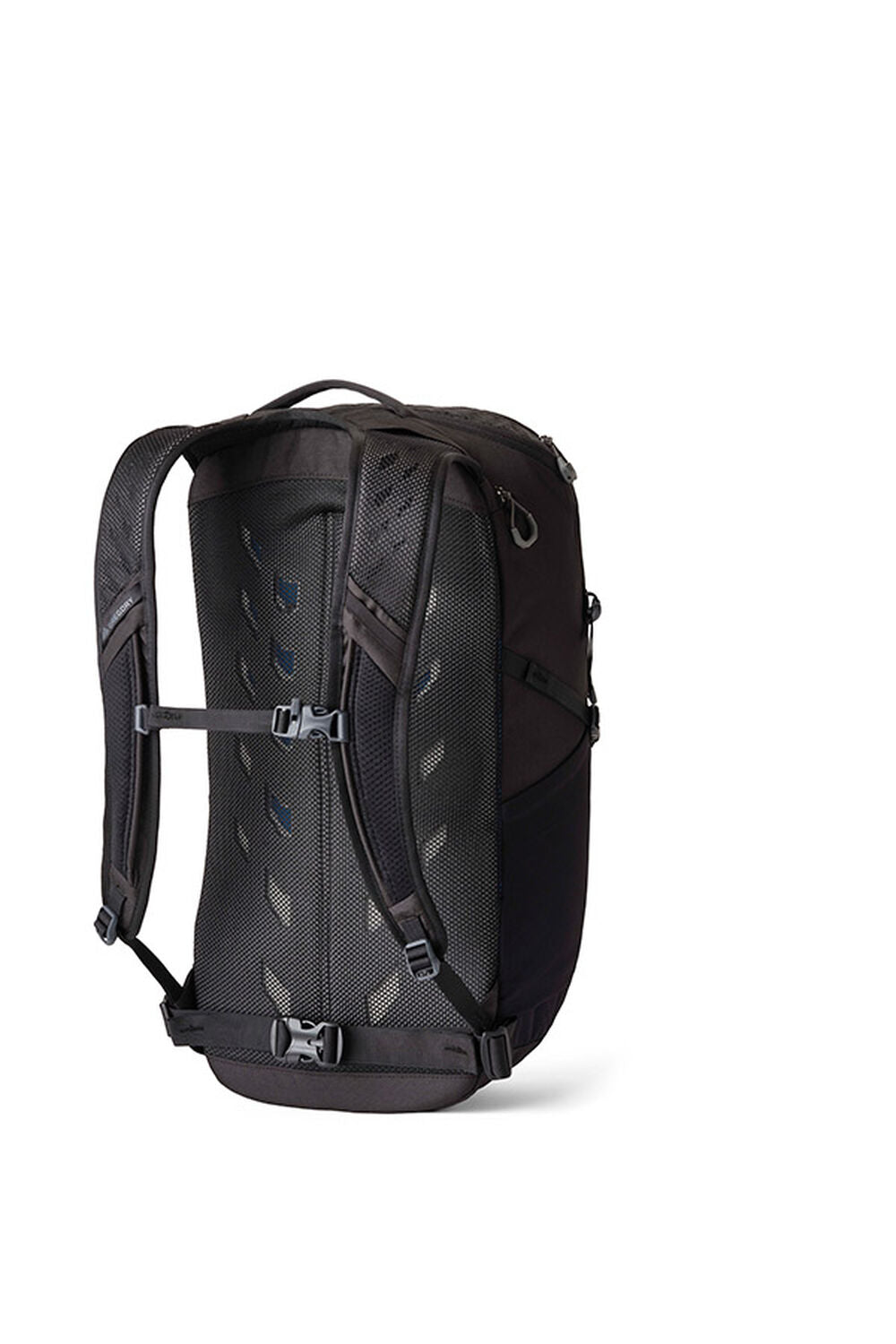 Gregory Nano 24L Daypack in Optic Black - Front View with front stretch mesh pocket