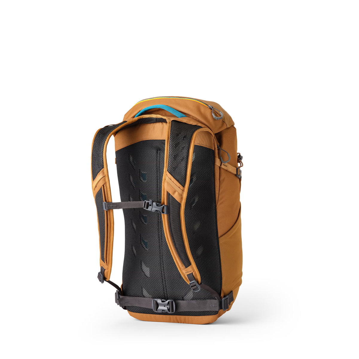 Gregory Nano 28L Daypack in Moab Tan - Back View showing breathable die-cut backpanel