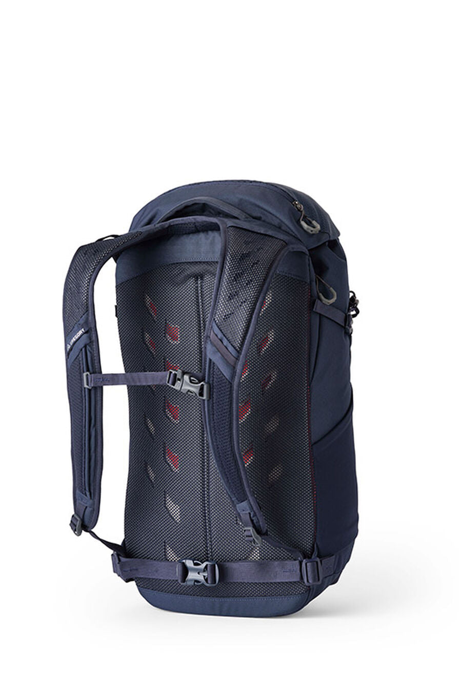 Gregory Nano 28L Daypack in Spark Navy - Back View showing breathable backpanel