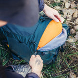 Gregory Paragon 40L Zippered Bottom Sleeping Bag Compartment - removable divider for flexible organisation